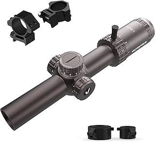 S6 1-6X24 30mm Monotube SFP 5 Levels Red & Green Illumination LPVO Edge-to-Edge Image Rifle Scope with Zero Reset & Turret Lock for Hunting Shooting Compact Airsoft Rifle Scope - Victoptics