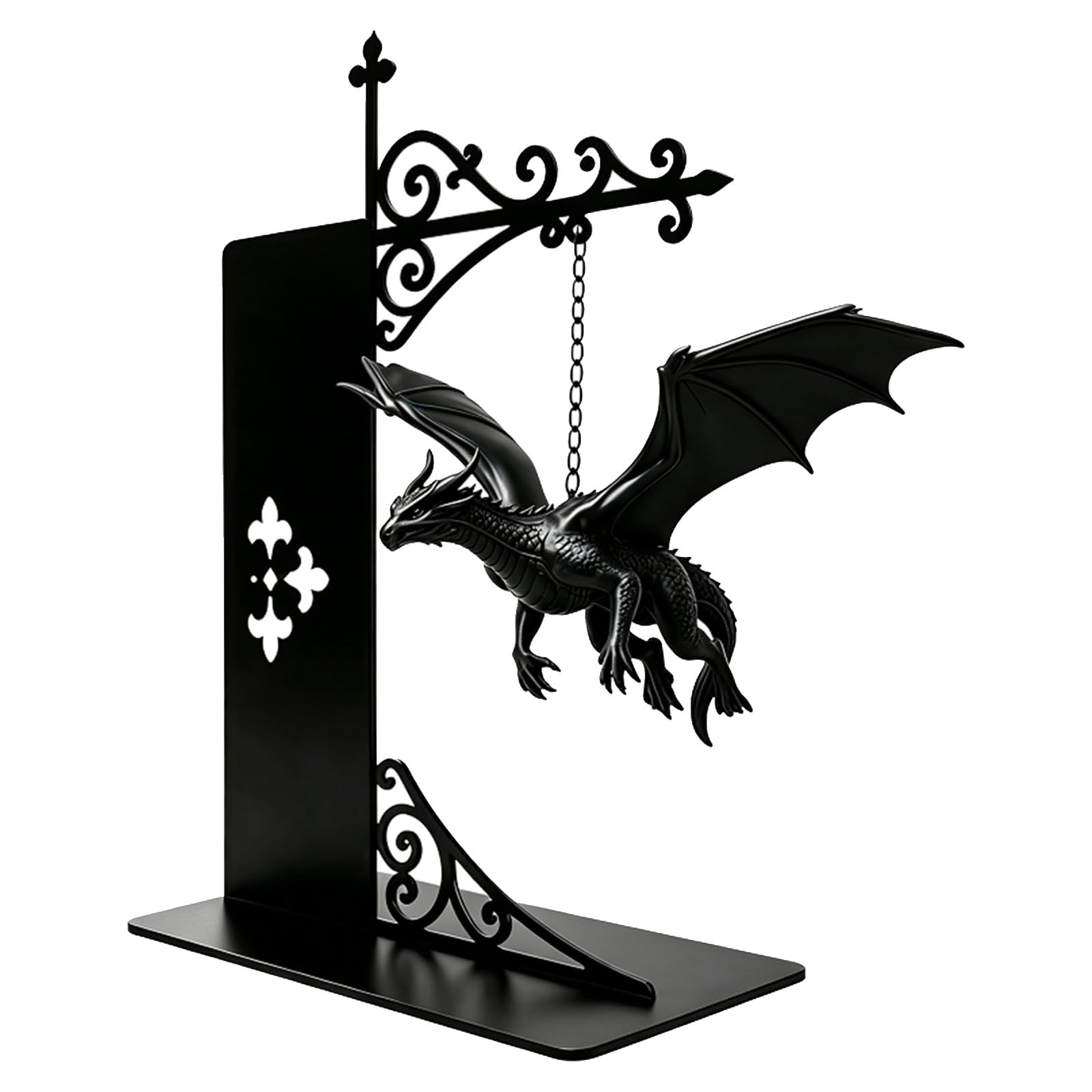 Floating Dragon Bookshelf Lamp, Flying Dragon Bookcase Decor