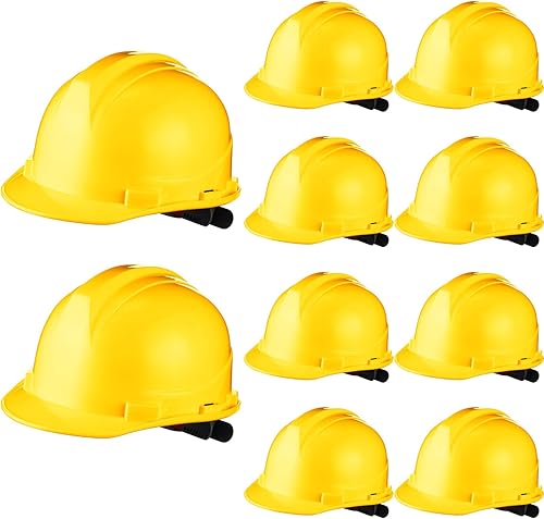 Miniatura 8 de Leumoi 10 piezas de casco de suspensión, casco duro de construcción para seguridad, estilo gorra de trinquete con correas de corona autoajustables