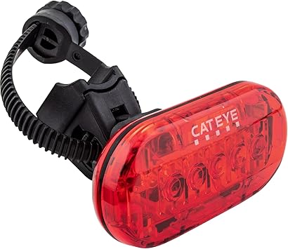 CATEYE Omni 5 Bike Safety Light IPX4 Waterproof 5 LED Safety Light with 360 Visibility, Multiple Flashing Modes, AAA Battery, 200+ Hour Runtime, Fits Road, Urban, MTB & Kids Bikes