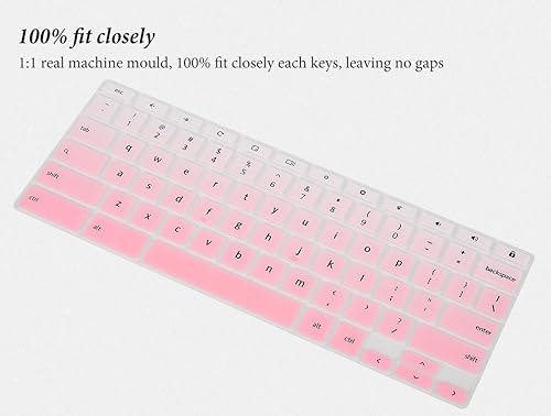 Miniatura 8 de Funda de teclado para ASUS Chromebook CX1ASUS Chromebook Flip C434 C434TA C433TA-AS384T 2 en 1, ASUS C302C302CAC423C425TAC523NA Chromebook Skin,