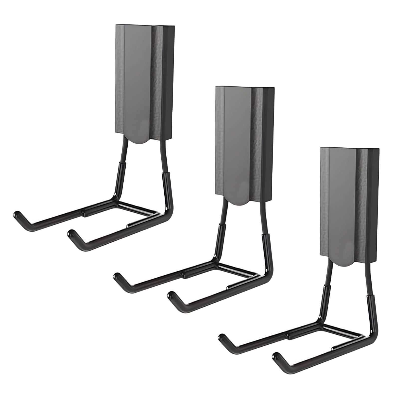 3 szt. haczyków do przechowywania w garażu, szary, otwarty hak do przechowywania ze stopu aluminium, 20 x 9,9 cm, wytrzymałe haczyki o dużej sile mocowania, do garażu, szopy, warsztatu, piwnicy