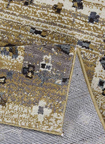Klassischer Orient Teppich | Gabbeh Style | wie handgeknüpft | super weich und angenehm | 240 x 340 cm; Farbe: Grau… – Bild 6