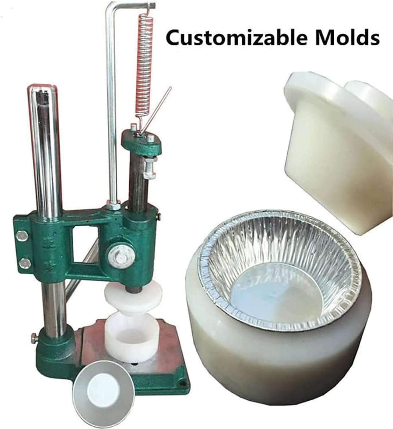 Máquina Manual para prensar tartaletas de Huevo para Uso Comercial y doméstico, Herramienta para moldear tartaletas de Crema pastelera para restaurantes, pastelerí y panaderí.