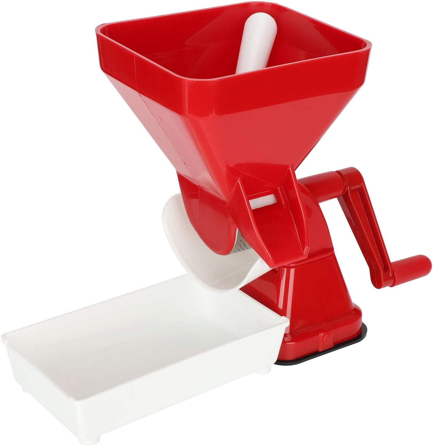 Manual Tomato Press, PP and Stainless Steel Food Strainer, Kitchen Hand Crank Tomato Juicer for Making Salsa, Marinara or Applesauce