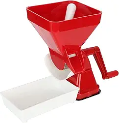 Espremedor manual de tomate, ferramenta de fabricação de molho de tomate, prensa de tomate com entrada de alimentação de grande capacidade para frutas, legumes