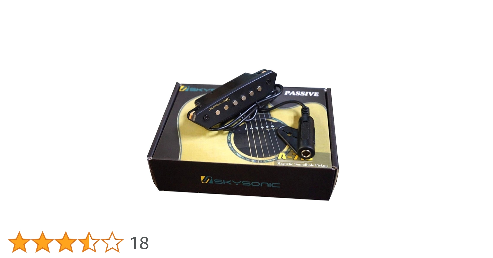 【値引き】Skysonic ギターピックアップブラック 演奏 Amazon | SKYSONIC A-710 アコースティックギター用ピックアップ