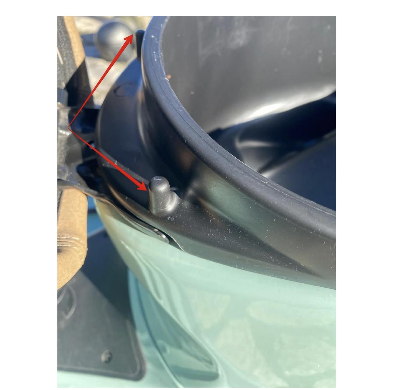 Helmkoffer für Vespa GTS/GTS Super/GTV 125-300ccm Schwarz