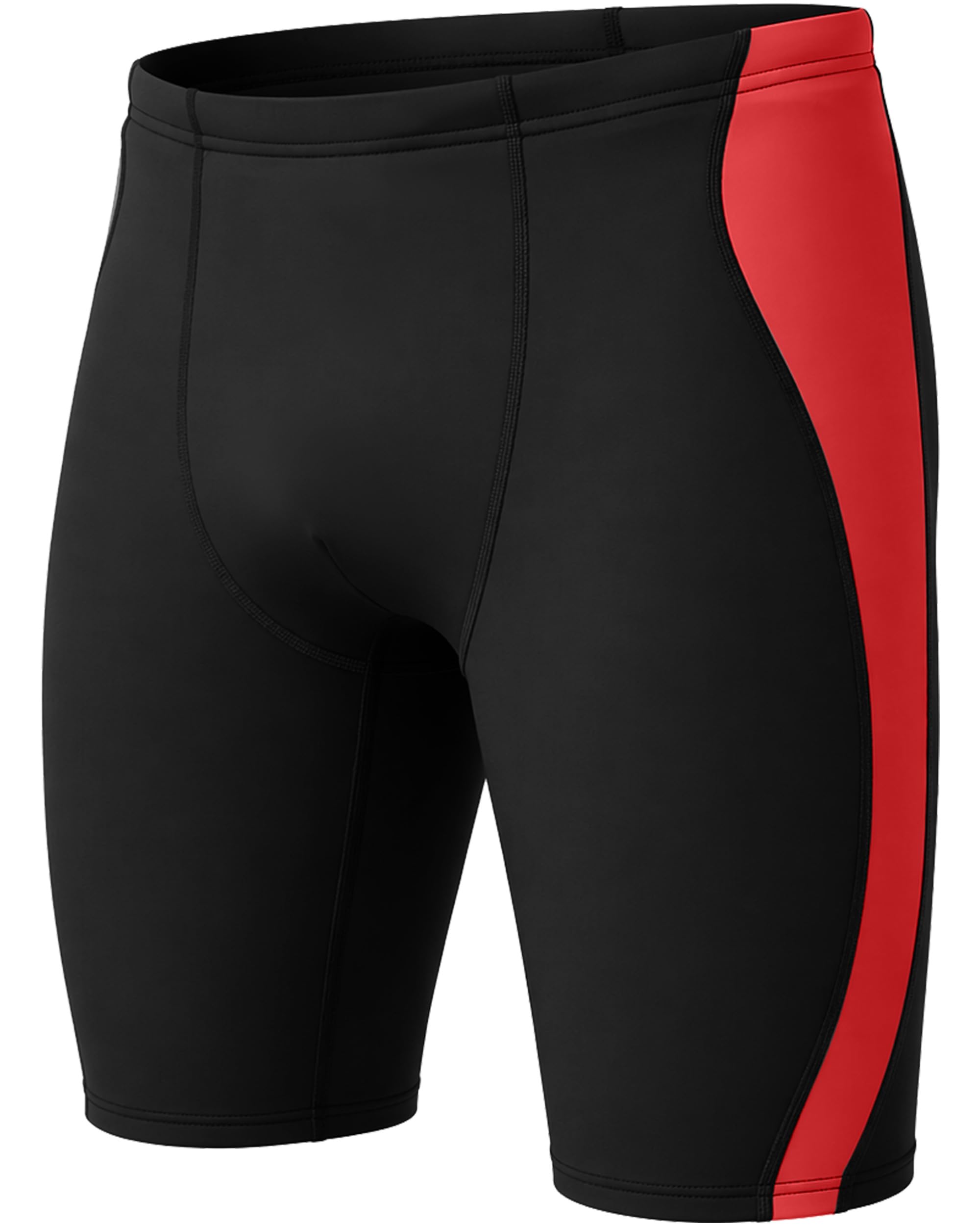 WISMBOX Herren Schwimmhose Jammer, chlorresistente und gefütterte Badehose, Wettkampf-Schwimmshorts mit Kordelzug, UPF 50+