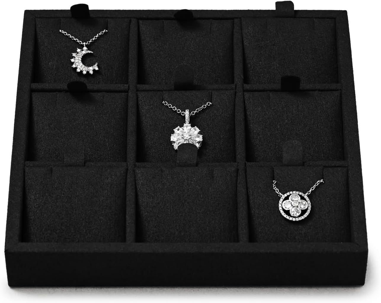 Oirlv Microfiber Jewelry Stud Earring tray Display Tray Interchangeable Modular Jewelry Tray