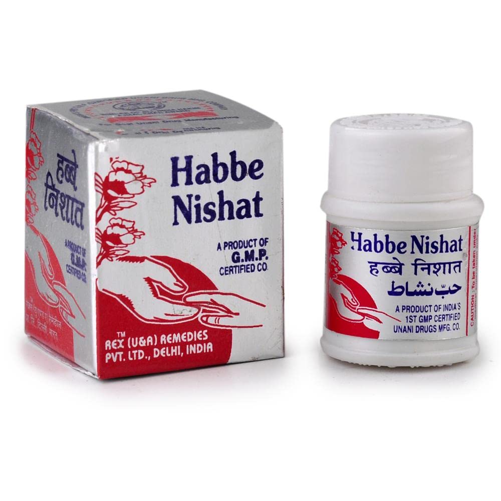 Habbe Nishat (10pills pack of 3) Comes with shandaar Rose Water