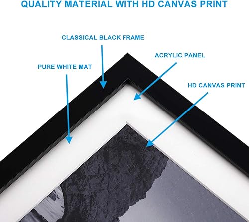 Miniatura 5 de Englant juego de 4 paneles con paisaje marino y amanecer con barco blanco y negro arte listo para colgar en la pared