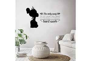 Disney Princess Tiana Silhouette Vinyl Wall Art Sticker Decal Home Room Decor