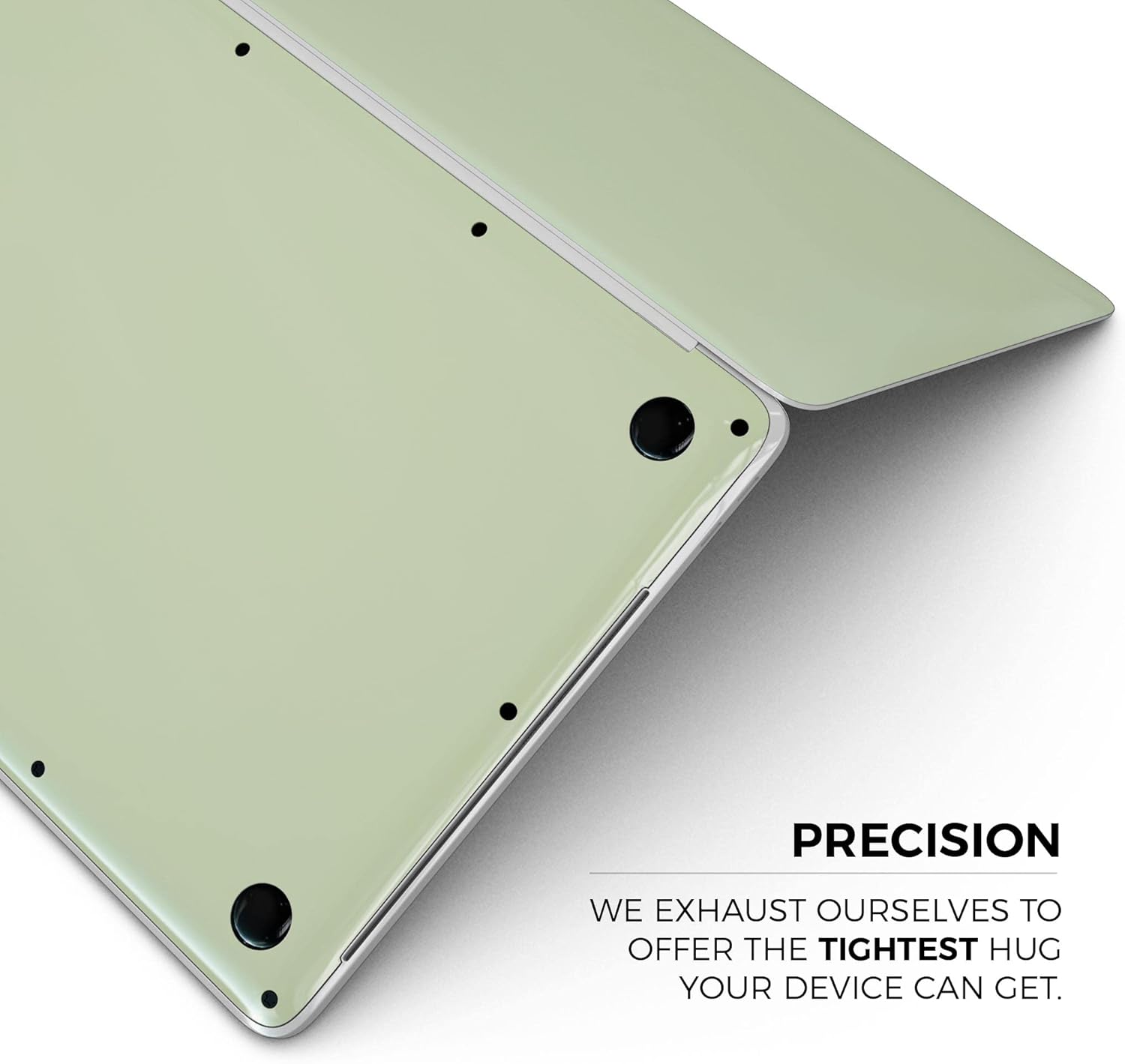 DesignSkinz - Baby Green Pastel Color - Full-Body Wrap Protective Decal Skin Kit Compatible with MacBook 13" Pro M1 (A2338)