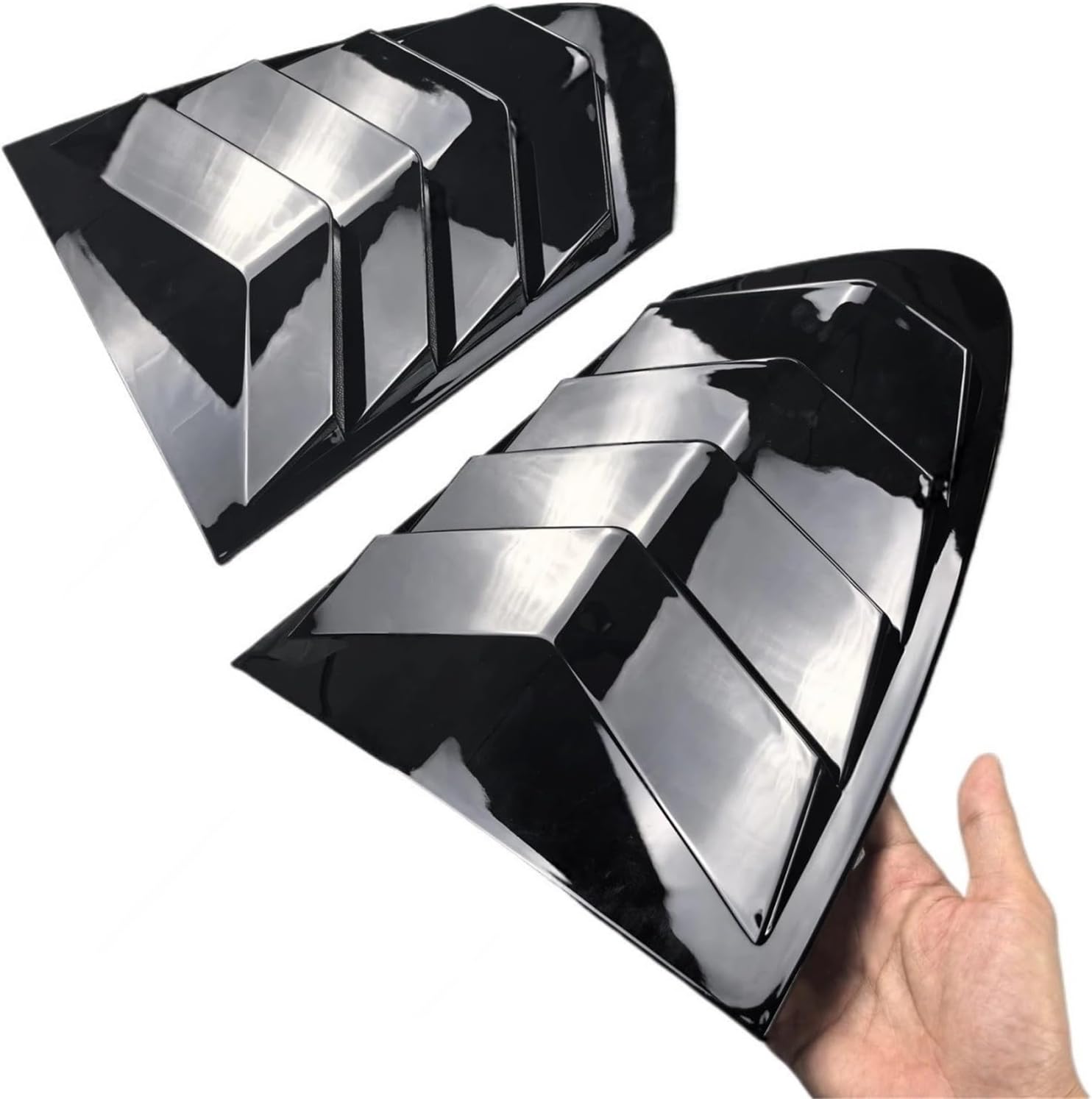 Rear Window Louvers Compatible with BMW F10 525i 530d 530i 545i M550i 550d M5 2010-2016 Rear Triangle Shade Spoiler Bodykits