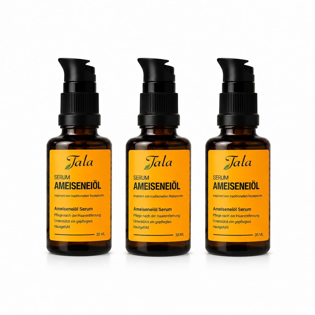 TALA Ameiseneiöl Serum 30 ml – Karınca yumurtası yağı – Pflegeöl nach der Haarentfernung mit Aloe Vera & Pflanzenölen – Für Gesicht & Körper – Hautpflege nach Waxing, Sugaring & Epilation (3er Pack)