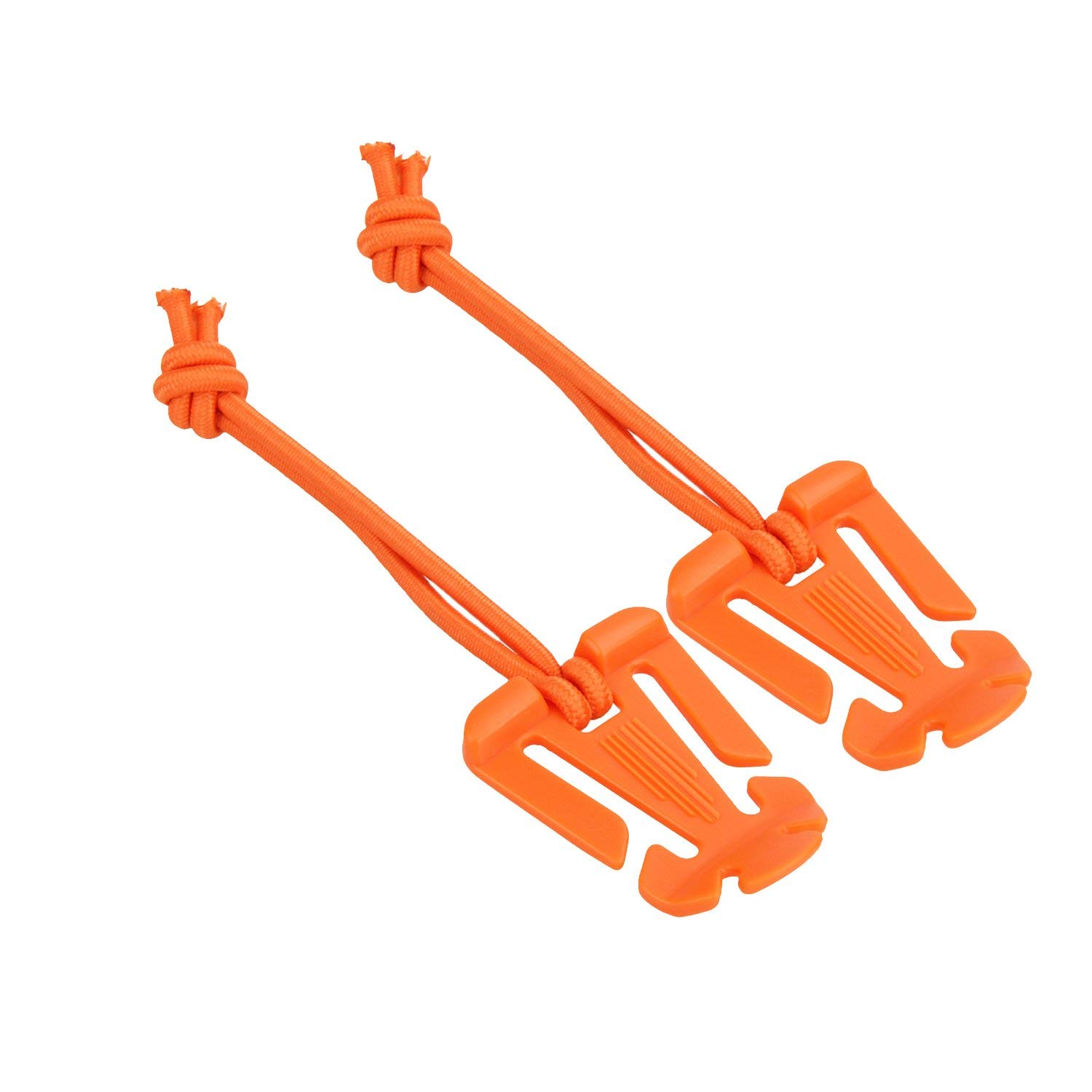 Climbing Rope 2Pcs/Lot 4.5Cm X 2.7Cm Nylon + Abs Buckle Backpack Carabiner EDC Tool Elastic Rope Webbing Buckle Climbing Accessories