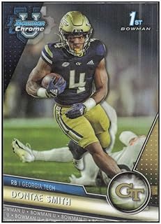 DONTAE SMITH RC 2023 Bowman University Chrome #94 ROOKIE NM+-MT+ NFL NCAA Football 1st Bowman
