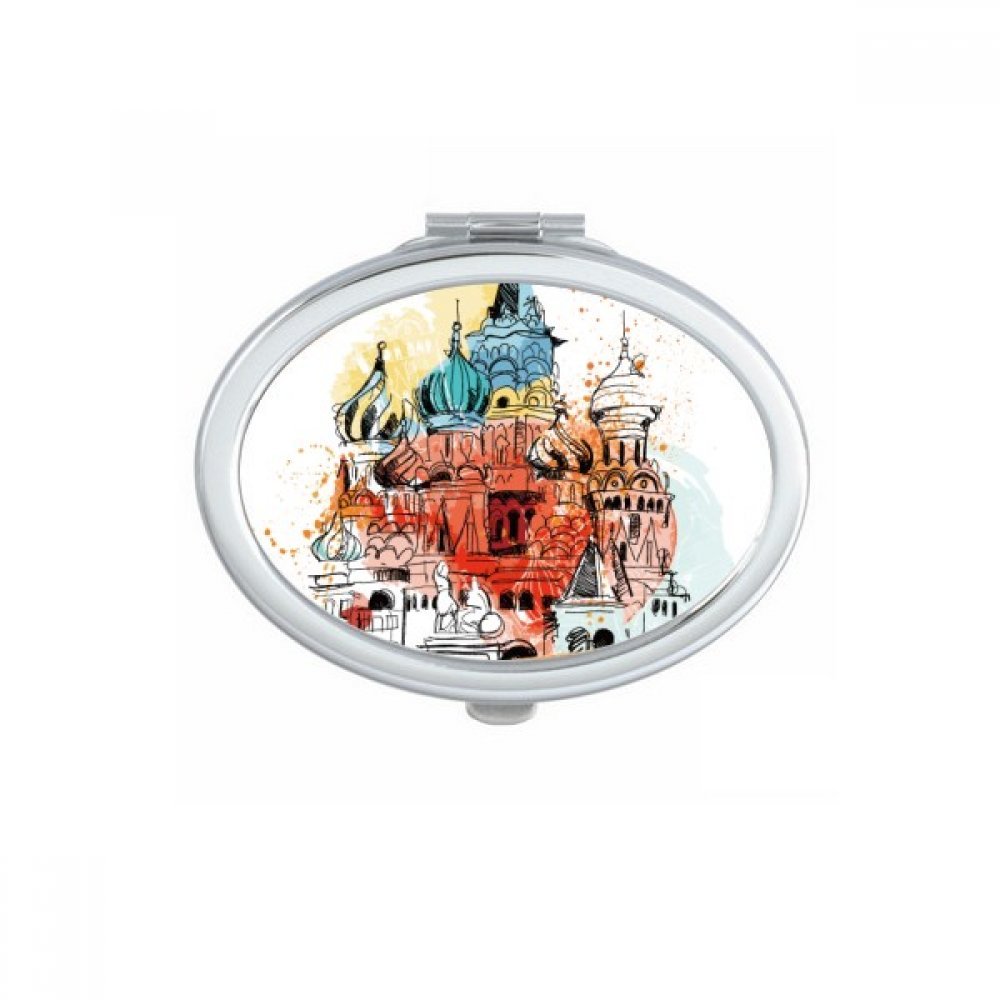 Miroir de Poche Cathédrale de Moscou Cadeau Mignon Idéal pour Femme