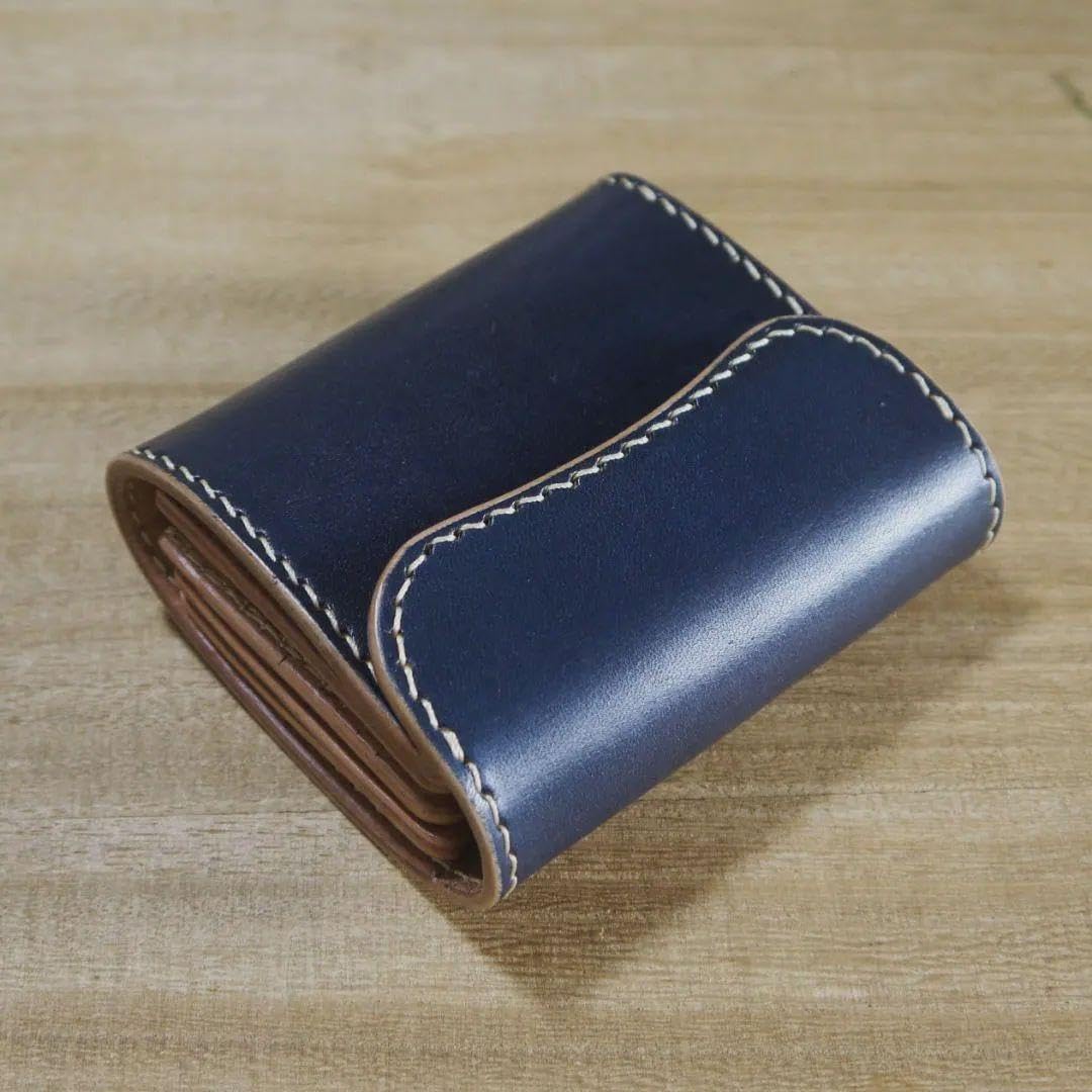 ヌメ革　栃木レザー　サドルレザー　コンパクトウォレット　三つ折り　生成り Amazon.co.jp: 【ノーブランド品】栃木レザー サドルレザー コンパクト