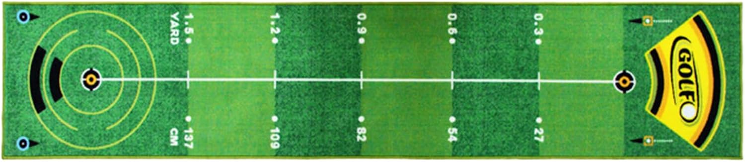 Golf Putting Mat, 1.6x7.8 Ft, Professional Training Pad, Anti Slip Sports Mat for Golfers Men Women Improve Putting Skills Practice Indoor Outdoor Home Office Golf Practice Equipment