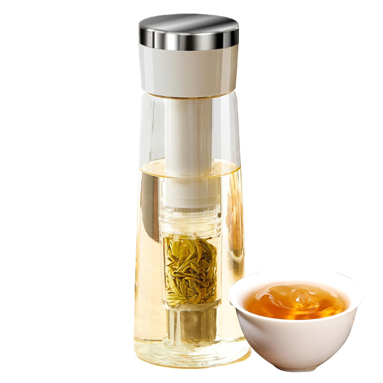 Jarra Para Café Cold Brew | Jarra Infusora De Té Helado Tipo Prensa | Máquina Multiusos Para Bebidas Con Ancha Para Picnics Cafeterías Y Excursiones De Camping