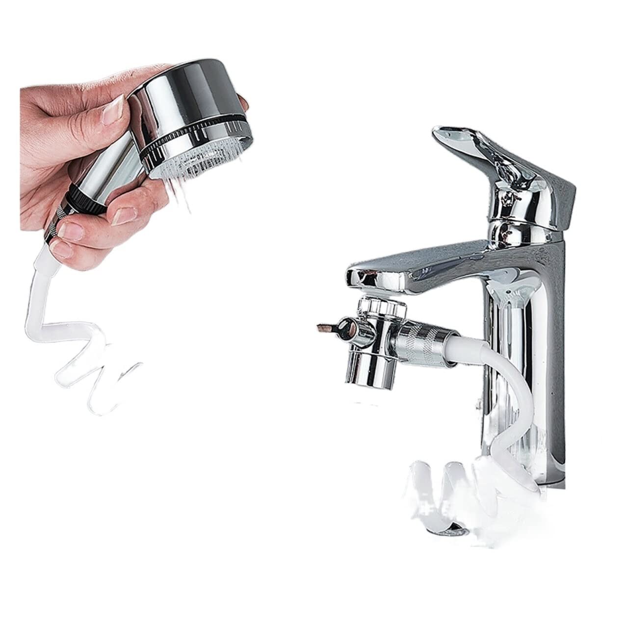 Adaptador Grifo Cocina y Fregadero con Boquilla de Extensión