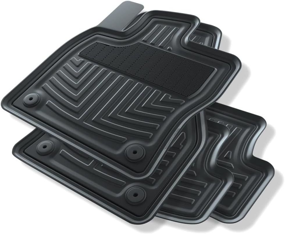 Mossa Rubber Floor Mats Suitable for Cupra Leon Hatchback, Sportstourer (2020- ) – Black – Car Mats 3