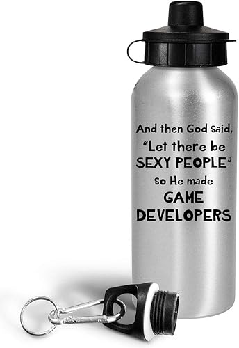 Miniatura 2 de Gifts for Sexy Game Developer Designer Water Bottle Tumbler 20oz Reusable Drinkware - Video Gaming Design Dev Team Development Funny Cute Gag Idea -