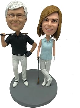Custom Bobbleheads for Golf Fan, Personalized Golf Gifts for Him, Personalized Golf Bobbleheads Playing Golf, Best Golf Gifts for Men,Birthday Gift golf4
