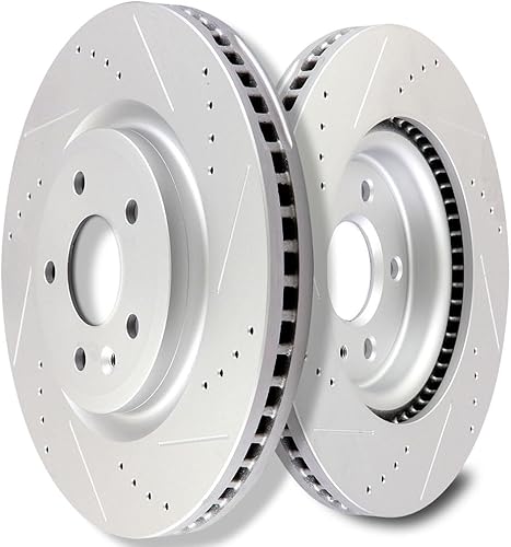 Miniatura 491 de SCITOO Juego de 2 frenos de freno ranurados traseros para Chrysler Town & Country, 08-16 para Dodge Grand Caravan, 09-13 para Dodge Journey, 12-15