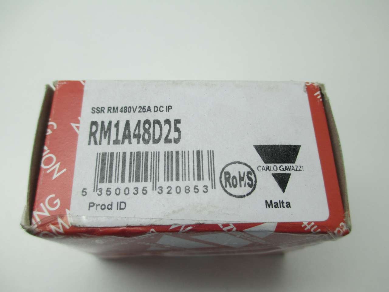 CARLO GAVAZZI RM1A48D25 1-Pole, 25 AMP, 4.5-32 VDC LED, 480V, Built-in OVERVOLTAGE Protection, Control Voltage (UC): 4-32 VDC, Operating Voltage (UE): 42-530 VAC (1200 VP), Panel Mount SSR, Rated