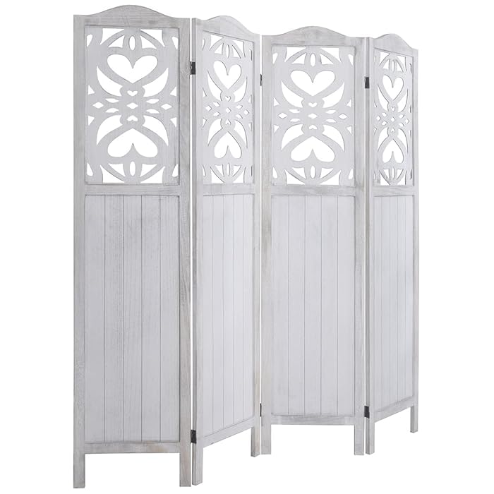 Buy Rose Home Fashion RHF 5.6 ft. Tall Cutout Room Divider,Double