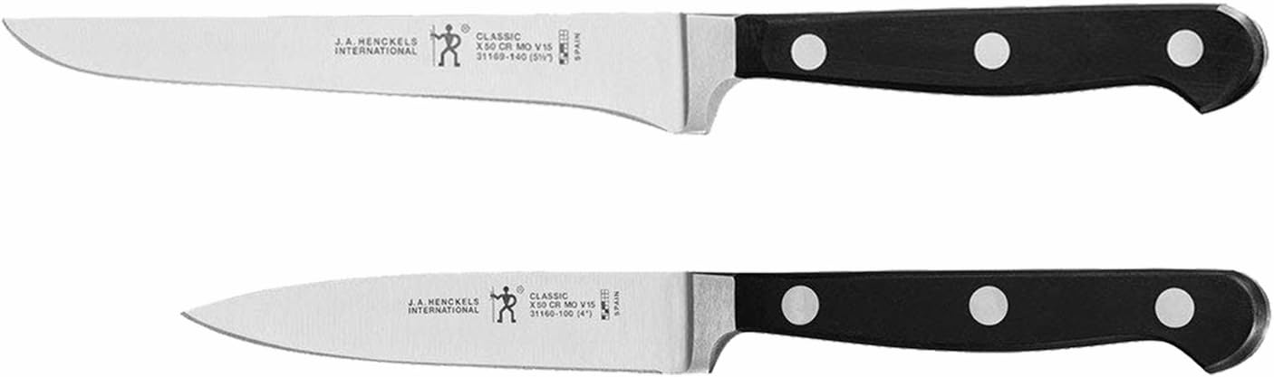 Classic 5½-Inch Stainless Steel Boning Knife with 4-Inch Paring Knife