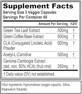 EVL Weight Loss Support Pills - Premium Multipurpose Appetite Metabolism and Fat Loss Support for Men and Women - LeanMode with Green Coffee Bean Extract CLA and Garcinia Cambogia - 60 Servings