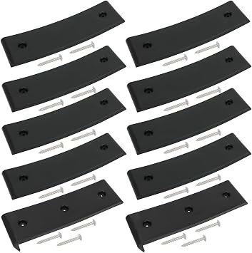 8 PCS Boat Trailer Bunk Slide Pads & 2 PCS Bunk Enders Compatible with Easier Launching & Loading 3" x 10" Boat Trailer Bunk Slicks White