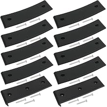 8 PCS Boat Trailer Bunk Slide Pads & 2 PCS Bunk Enders Compatible with Easier Launching & Loading 3" x 10" Boat Trailer Bunk Slicks White