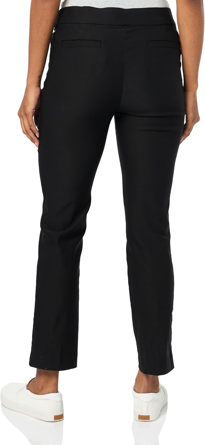 Briggs New York Womens Luxe Millenium Pull on Straight Leg Magic Pant - Image 3