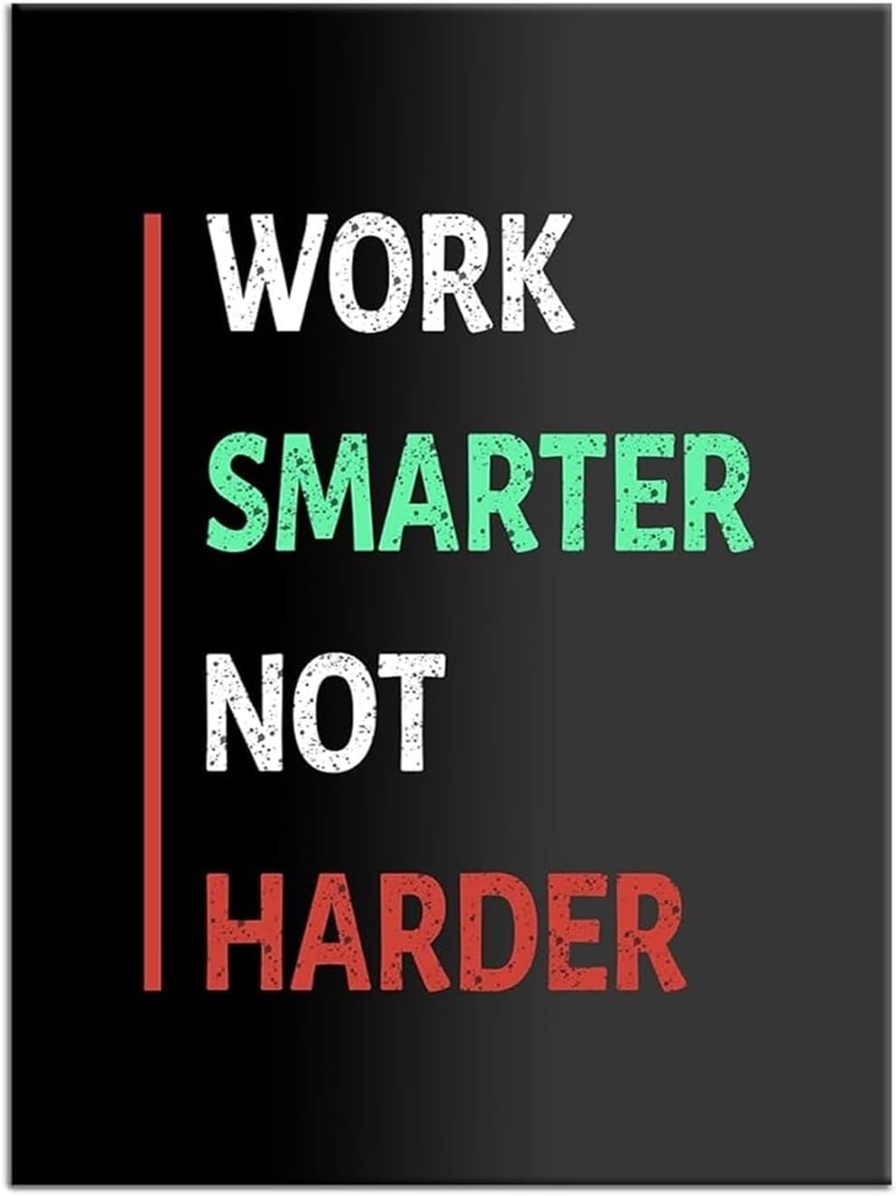 FOTCFATEV Inspirational Entrepreneur Quotes Canvas Wall-Art Motivational Poster for Teens on Working Smart Bedroom Home Decor(Unframed,08x12inch(20x30cm))