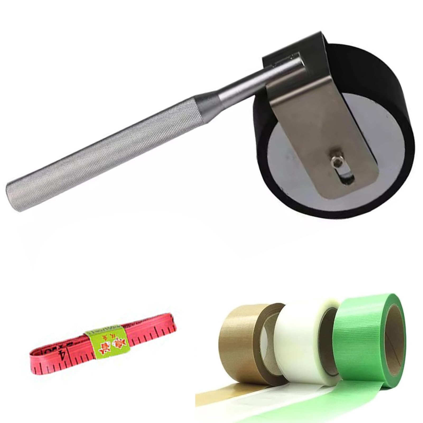 Probador de adherencia manual, herramienta de prueba adhesiva de rueda de prensa de 2 kg para cinta de sellado y película protectora, probador de cinta adhesiva estándar de rodillo, duradero y fiable