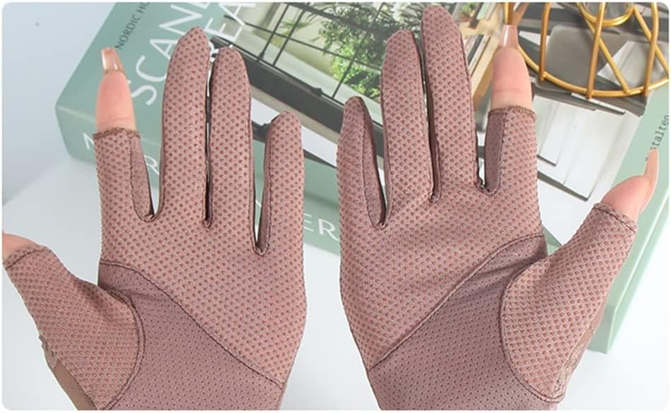 HBJWOV Gloves Women's Thin Lace Mid-Length Outdoor Driving Riding Touch Screen Gloves