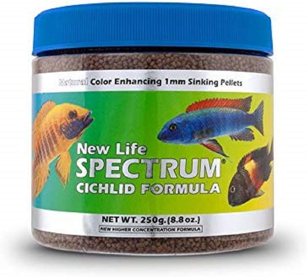 New Life Spectrum Cichlid 1mm Sinking Freshwater Formula, 250g/All Sizes