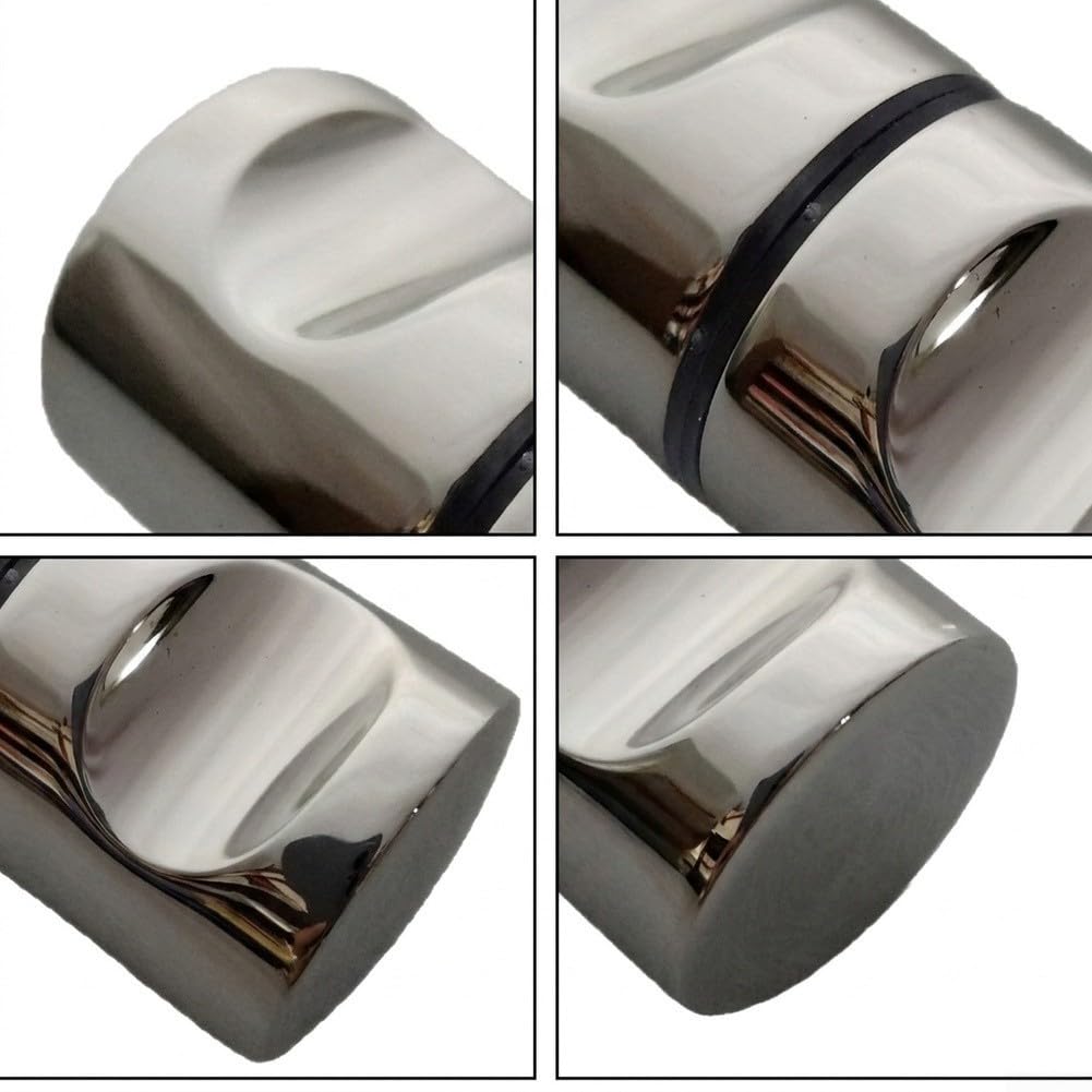 para Tirador para Ducha Ergonómico Aluminio Plateado 3 Pzs