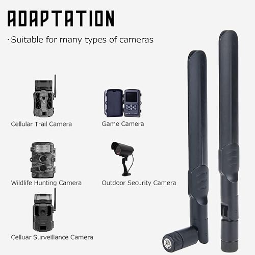 Miniatura 5 de Antena de cámara celular 4G LTE 8dBi RP-SMA macho de repuesto para Spypoint Stealth Cam Cámara de rastro celular, cámara de juego, cámara de caza de