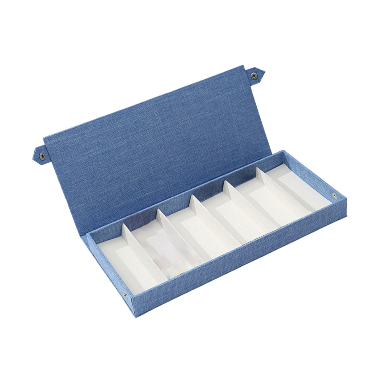 Glasses Display Case Portable Sunglasses Organizer for Shop Hosuehold Drawer Blue|1 PieceGlasses Storage Box|Eyeglass Cases| Vision Care-image-43