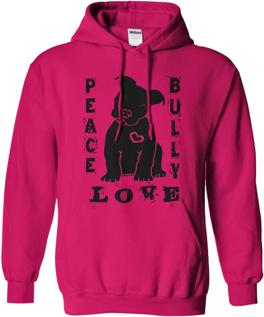 Sun Frog Shirts Adults Peace Love Bully Hoodie