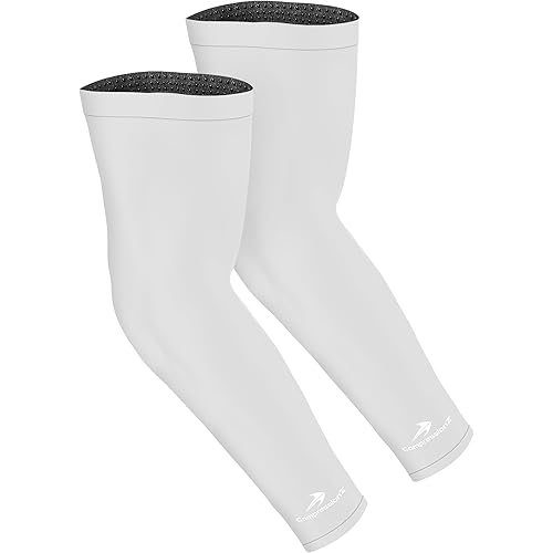 CompressionZ Youth Compression Sports Cooling Arm Sleeves | UV Sun Protection Volleyball Basketball Baseball Football Running