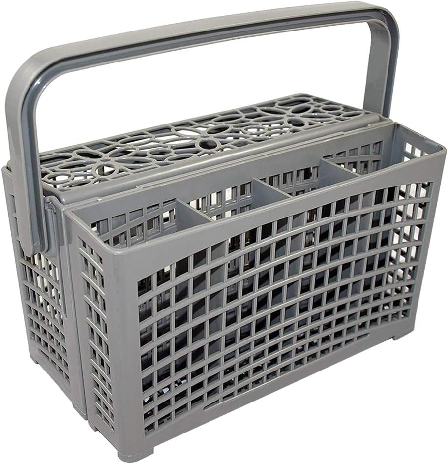 Dishwasher Basket,2 In 1 Portable Universal Dishwasher Silverware Replacement Basket with 7 compartments,for Bosch/Maytag/Kenmore/Whirlpool/KitchenAid, Etc