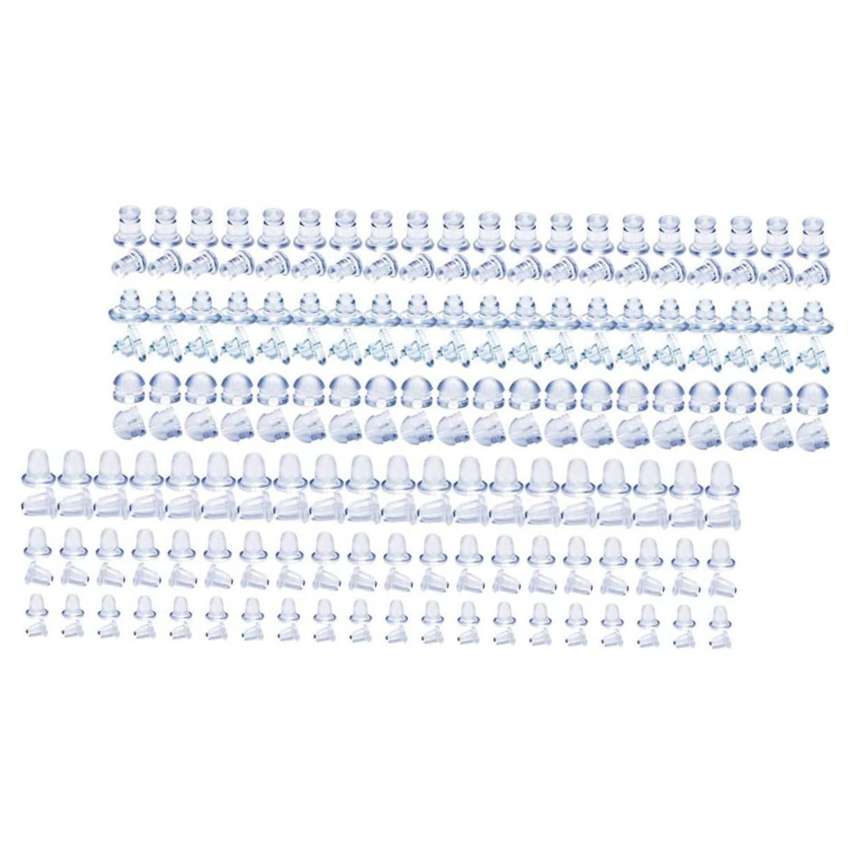 EXCEART 4 Scatole Di Fermagli Per Orecchini in Silicone Per Fermagli Per Orecchini Antiscivolo i Per Kit Per La Creazione Di Accessori Per