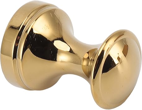 Copper Robe Hook, Simple Beautiful Wall Hook for Bathrooms Barber Stores, with Brushed Bronze Finish for Bathrobes Coats Towels (Gold)